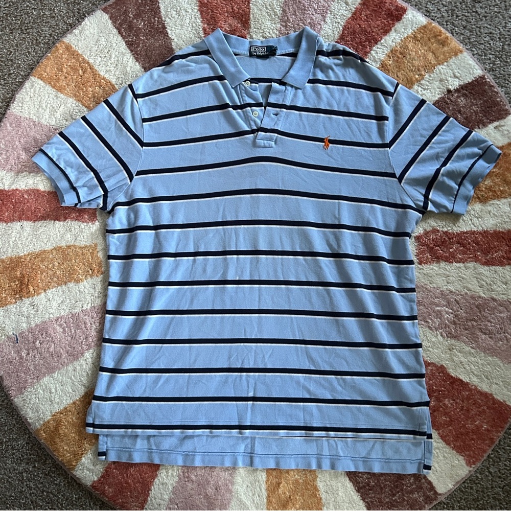 Blue and black striped Polo by Ralph Lauren polo shirt